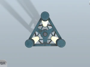 науково-фантастична лампа 3D Модель