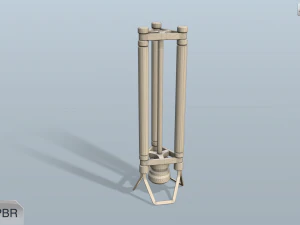 науково-фантастична лампа 3D Модель