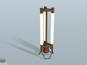 sci-fi lamp 3D 模型