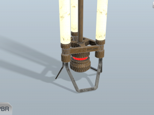 sci-fi lamp 3D Model