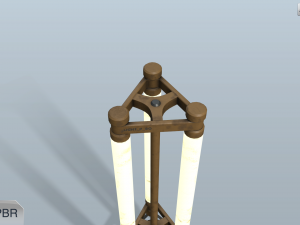 sci-fi lamp 3D Model