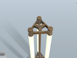 sci-fi lamp 3D Model