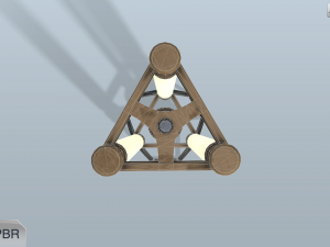 sci-fi lamp 3D Model