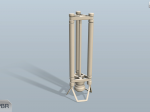 sci-fi lamp 3D Model