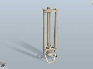 sci-fi lamp 3D Model