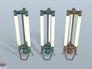 sci-fi lamps Modello 3D