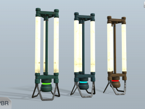 sci-fi lamps Modello 3D