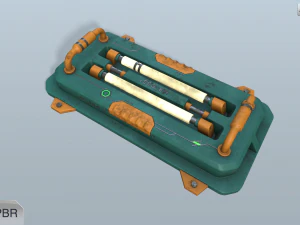 sci-fi wall lamp 3D Model
