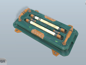 sci-fi wall lamp Modelo 3D