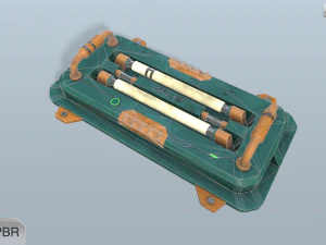 sci-fi wall lamp 3D Model