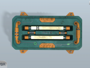 sci-fi wall lamp Modelo 3D