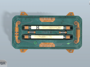 sci-fi wall lamp Modelo 3D