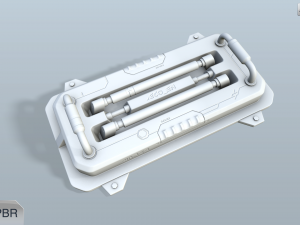sci-fi wall lamp Modelo 3D