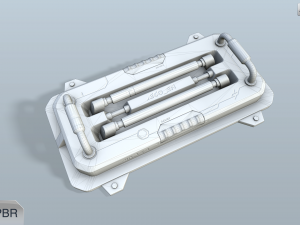 sci-fi wall lamp Modelo 3D