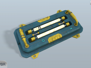 sci-fi wall lamp 3D Model