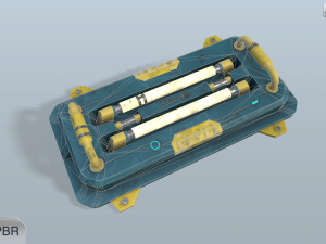 sci-fi wall lamp Modèle 3D