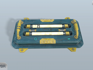 sci-fi wall lamp Modèle 3D