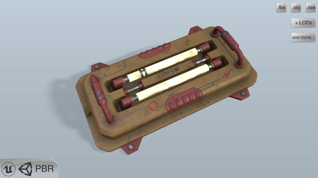 sci-fi wall lamp 3Dモデル .c4d .max .obj .3ds .fbx .stl .blend 