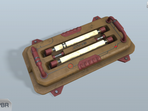 sci-fi wall lamp Modèle 3D