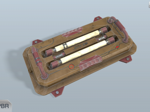 sci-fi wall lamp 3Dモデル