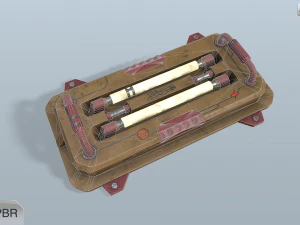 sci-fi wall lamp 3D Model