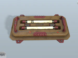 sci-fi wall lamp 3D Model