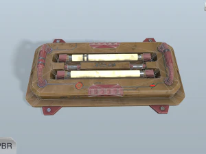 sci-fi wall lamp 3D Model