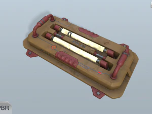 sci-fi wall lamp 3D Model