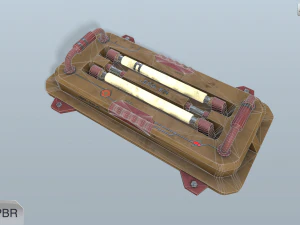 sci-fi wall lamp 3D Model