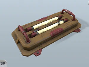 sci-fi wall lamp 3D Model