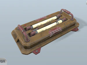 sci-fi wall lamp 3D Model