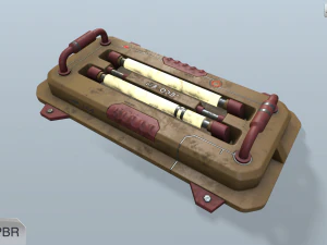 sci-fi wall lamp 3D Model