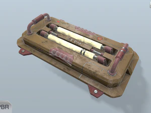 sci-fi wall lamp 3D Model
