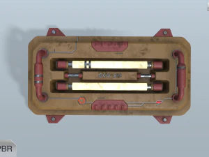 sci-fi wall lamp 3D Model