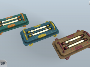 sci-fi lamps 3D Model