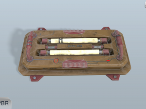 sci-fi lamps 3D 模型
