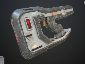 sci-fi pistol vol 1 Modelo 3D