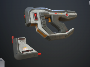 sci-fi pistol vol 1 Modelo 3D