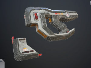 sci-fi pistol vol 1 Modelo 3D