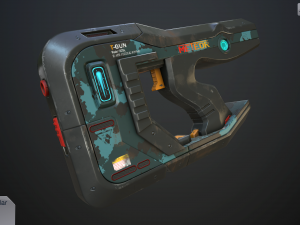 sci-fi pistol vol 2 Modelo 3D