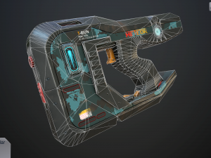 sci-fi pistol vol 2 Modelo 3D