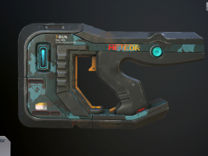 sci-fi pistol vol 2 Modelo 3D