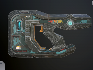 sci-fi pistol vol 2 Modelo 3D