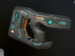 sci-fi pistol vol 2 Modelo 3D