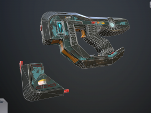 sci-fi pistol vol 2 Modelo 3D