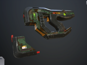 sci-fi pistol vol 3 3D 模型