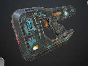 sci-fi pistols vol pack 3D Model