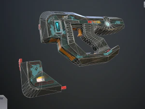 sci-fi pistols vol pack 3D Model