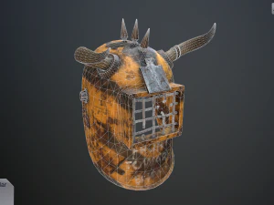 helmet with horns 3D Model