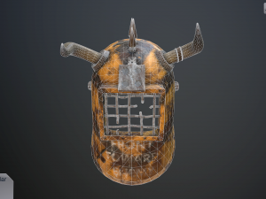 helmet with horns Modelo 3D